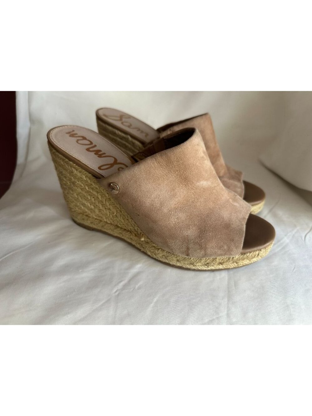 Sam Edelman Suede Espadrille Wedge Sandal 7.5